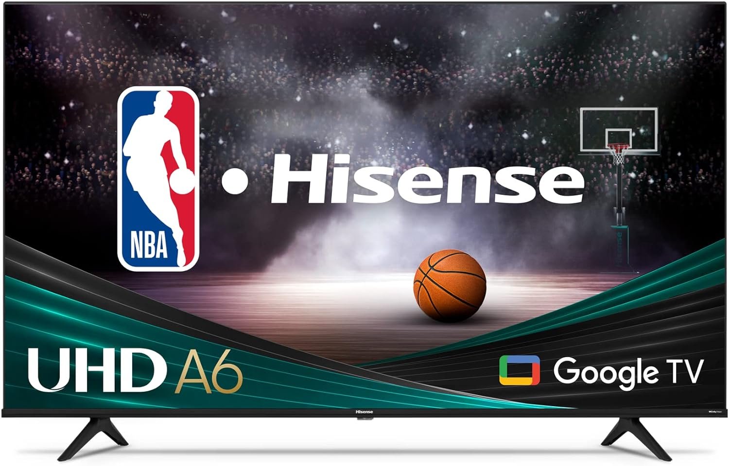 Hisense 50-Inch Class A6 Series 4K UHD Smart Google TV with Alexa Compatibility, Dolby Vision HDR, DTS Virtual X, Sports & Game Modes, Voice Remote, Chromecast Built-in (50A6H